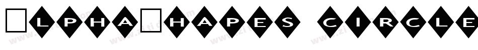 AlphaShapes circles字体转换